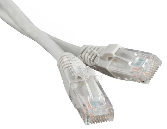 Патч-корд U/UTP переходный с RJ45 на RJ12 LSZH серый (1м) артикул ...
