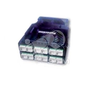 Кассета для оптических претерминированных решений 6 дуплексных портов LC/PC для одномодового кабеля синий корпус/синие порты 236479 Hyperline