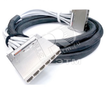 Сборка претерминированная медная кабельная кассеты на обоих концах категория 6A экранированная LSZH 7 м серый 357101 Hyperline