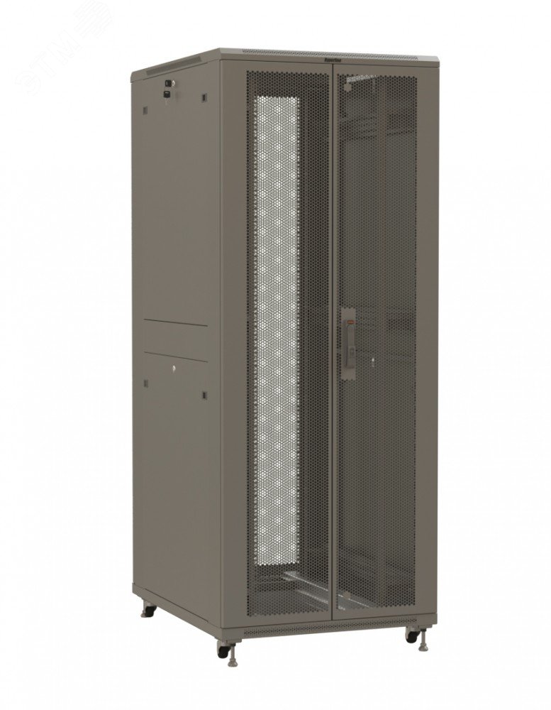 Шкаф напольный 19-дюймовый 42U 2055x600х800 мм (ВхШхГ)перфорированные двери TTR-4268-DD-RAL7035 Hyperline