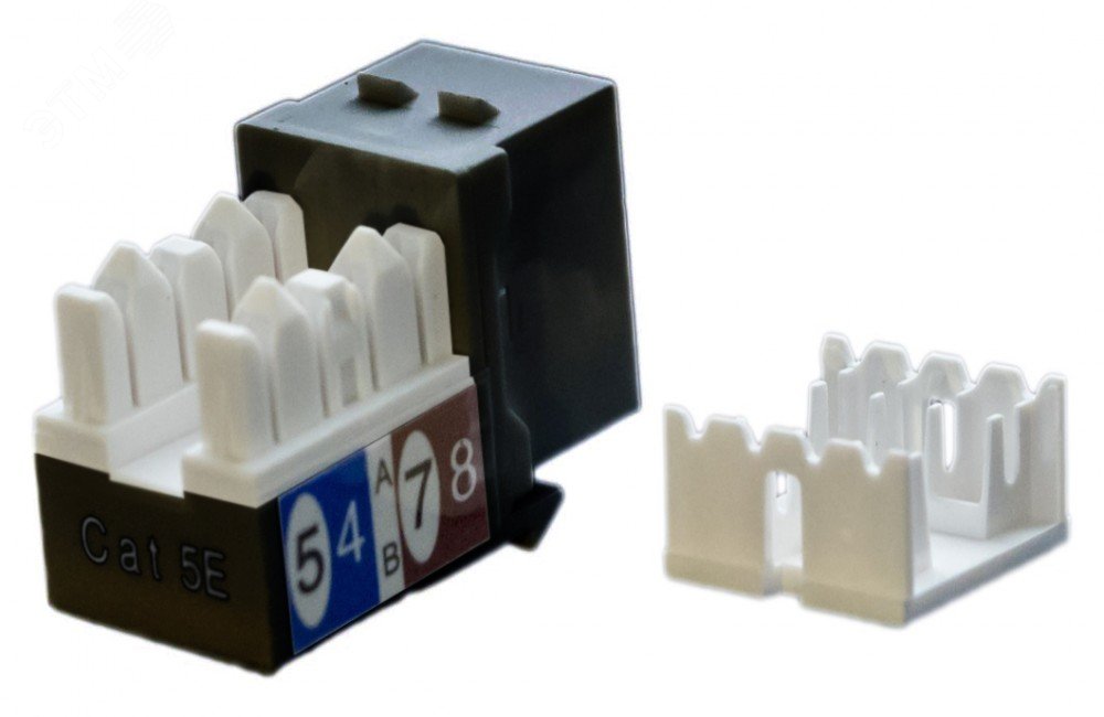 Вставка Keystone Jack RJ-45(8P8C) категория 5e черная артикул KJ9-8P8C ...