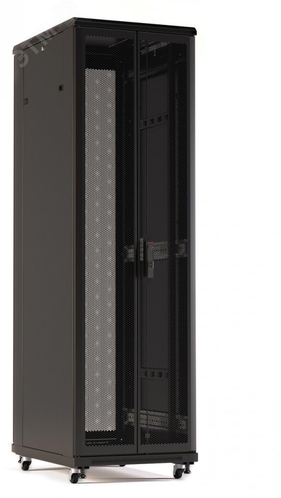 Шкаф напольный 19-дюймовый 42U 2055x600х600мм (ВхШхГ) TTR-4266-DD-RAL9005 Hyperline