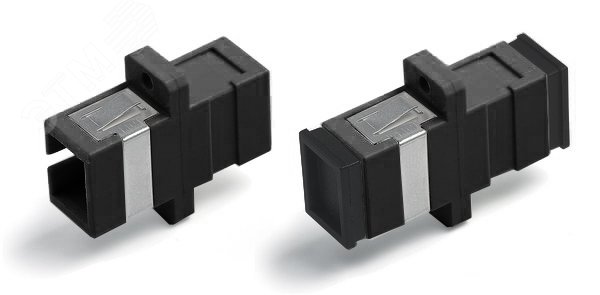 Адаптер оптический проходной SC/PC-SC/PC мм корпус пластиковый бежевые и черные колпачки FA-P01Z-SC/SC-N/BK-BK Hyperline