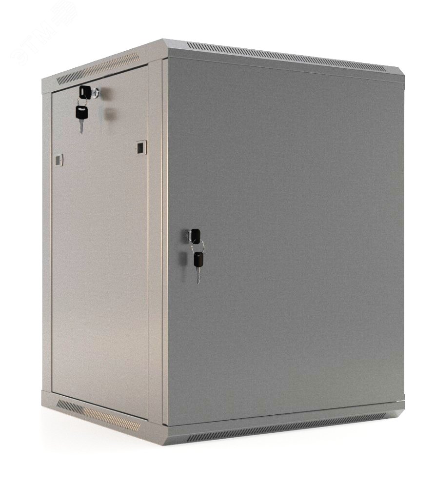 Шкаф настенный 19-дюймовый 4U 278x600х450мм металлическая передняя дверь TWB-0445-SR-RAL7035 Hyperline