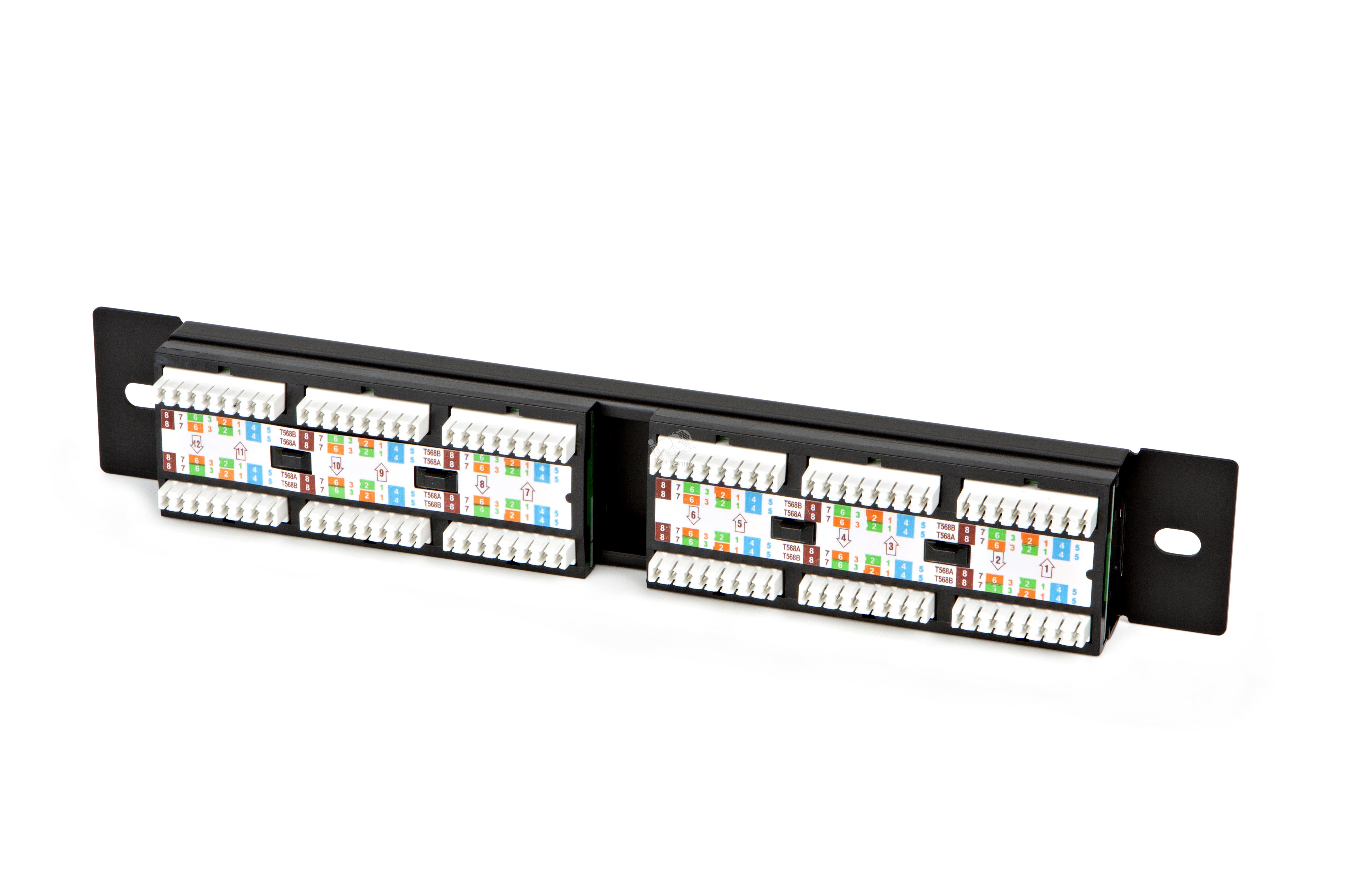 Патч-панель 19 1U 50 портов RJ-45 категория 5 Dual IDC (комп. раскладка ...