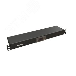 Микропроцессорная контрольная панель 1U для всех шкафов 19'' подключение до 2 устройств датчик температуры цвет черный RAL 9004 TMP 230V/­2w RAL9004