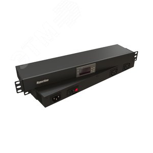 Микропроцессорная контрольная панель 1U для всех шкафов 19'' подключение до 2 устройств датчик температуры цвет черный RAL 9004 TMP 230V/­2w RAL9004 TMP-230V/2w-RAL9004 Hyperline - 2
