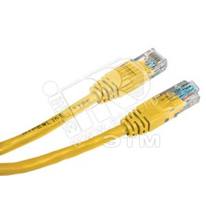 Изображение товара Патч-корд U/UTP категория 5е LSZH 0.3м желтый (шт)