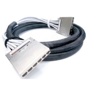Претерминированная медная кабельная сборка с кассетами на обоих концах категория 6A экранированная LSZH 2 м цвет серый