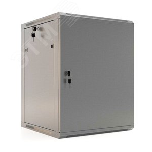 Шкаф настенный 19-дюймовый 6U 367x600х450мм металлическая передняя дверь TWB-0645-SR-RAL7035 Hyperline