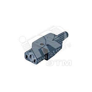 Разъем IEC 60320 C13 220в. 10A на кабель (плоские контакты внутри разъема)