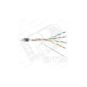 Витая пара FTP F/UTP категория 5e 4 пары 22 AWG одножильный solid