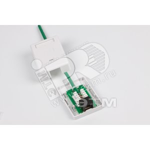 Розетка компьютерная внешняя 2хrj45 неэкран cat 5е 110 krone тип dual idc белая