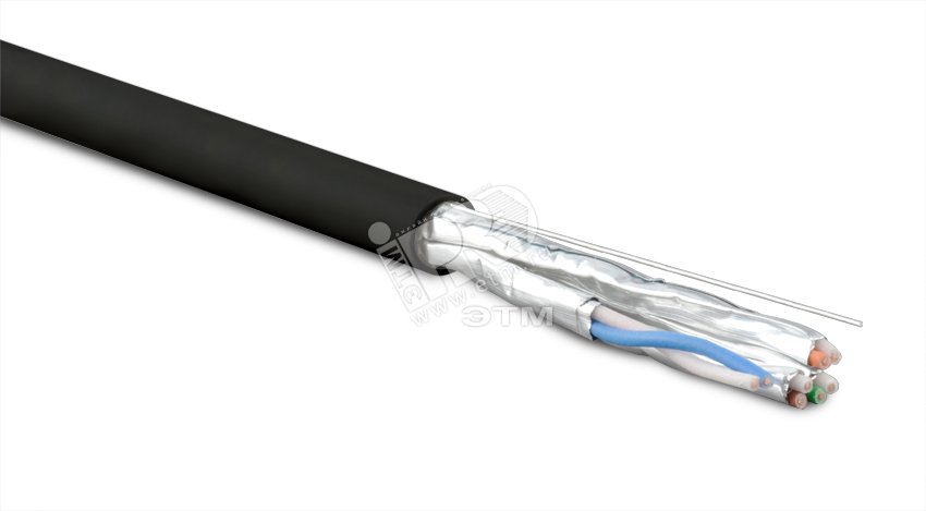 Витая пара экранированная S/FTP категория 6a 4 пары (23 AWG ...