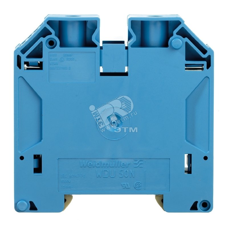 Клемма проходная WDU 50N BL артикул 1820850000 Weidmueller - купить в ...