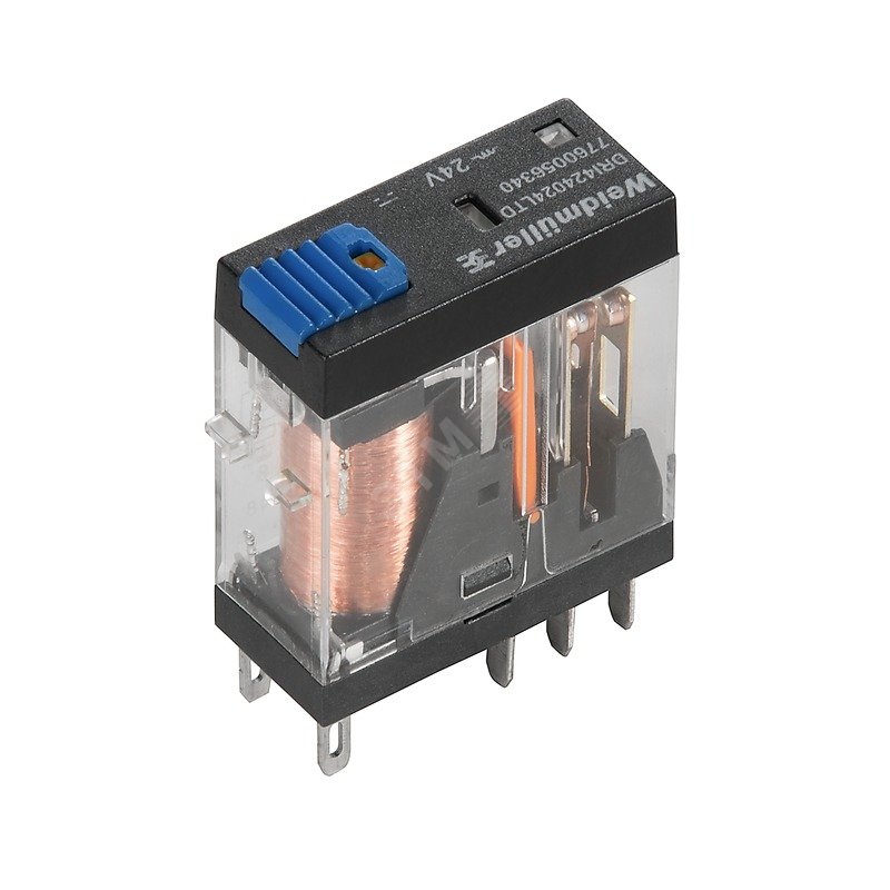 Реле DRI424024LTD Перекидной контакт AgNi, 24 В DC, 5 A, артикул ...