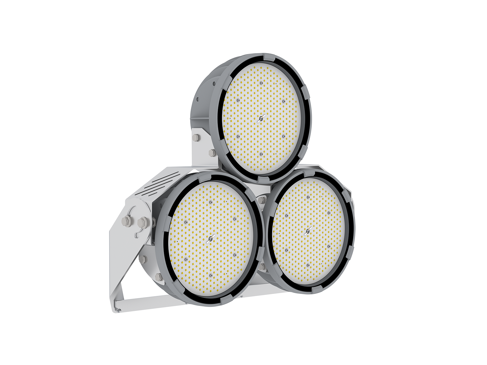 Светильник FHB R корпус 150 x3 440Вт CRI70 4000K D60 ЮПЗ Клевер 3030