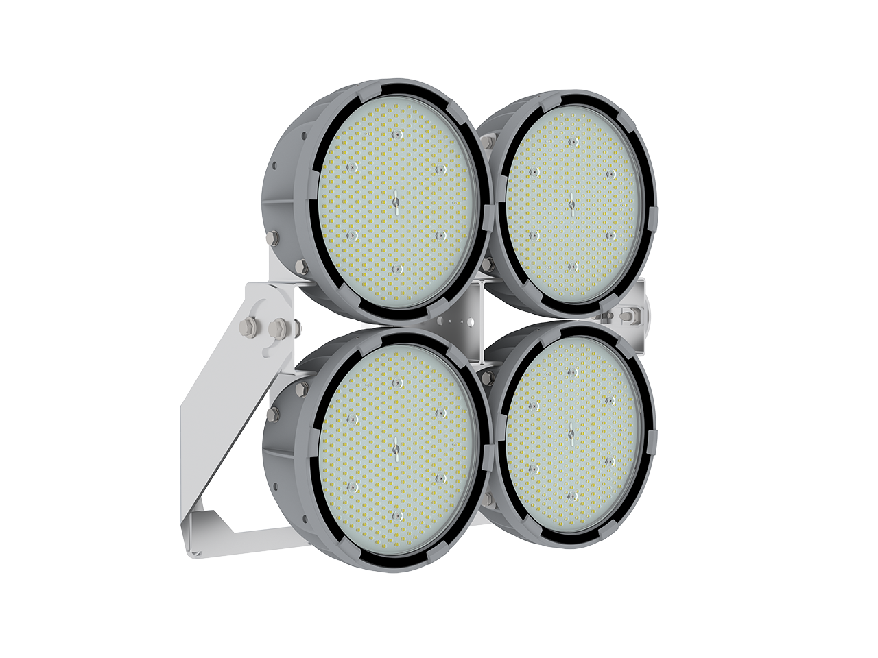 Светильник FHB R корпус 150 x4 590Вт CRI70 4000K D60 ЮПЗ Клевер 3030