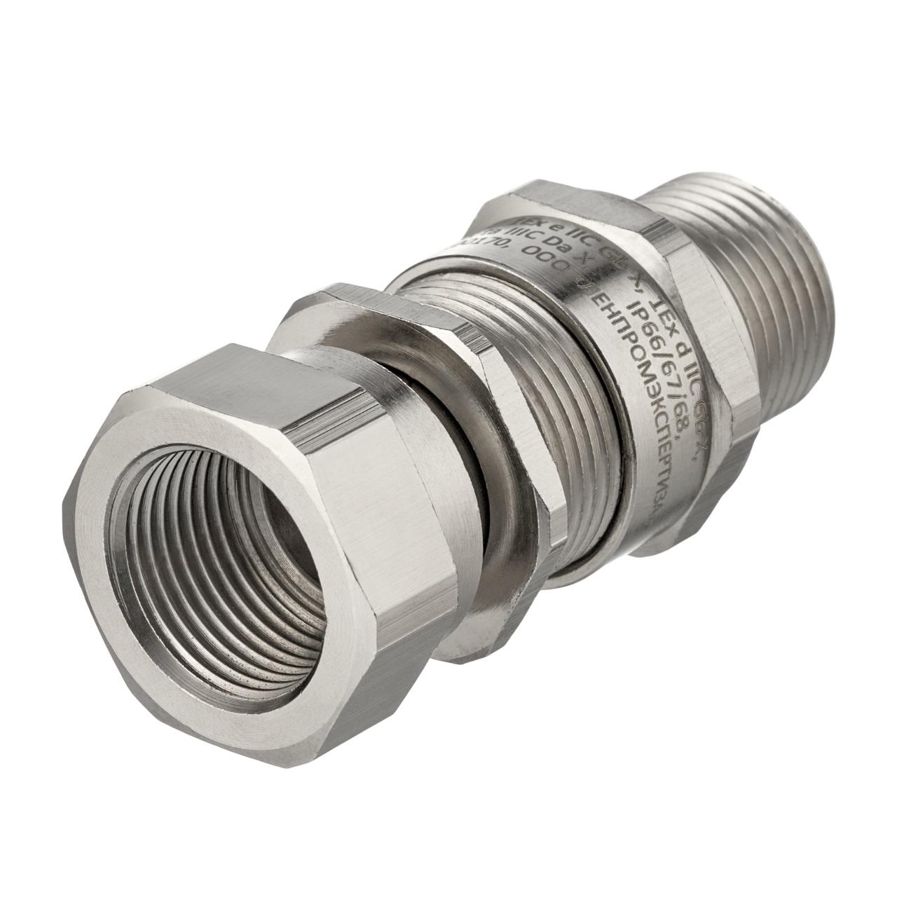 "Кабель ввод небронированный 11,3-19,9мм в трубе,нар.M25х1,5, вн.3/4""G, 1Ex d IIC Gb X"