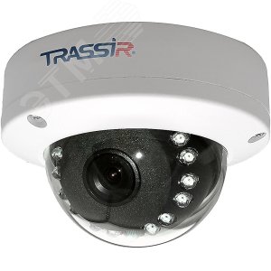 Видеокамера IP 2 Мп купольная уличная IP66 ИК-15м с PoE (2.8мм) TR-D2D5 v3 2.8 TRASSIR