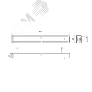 Светильник архитектурный 16Вт, IP65, 4000К, К30 град. Фасад 500-016 (02.840.01.1.K.N) - фото 3