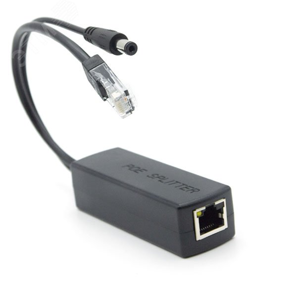 Изображение товара Сплиттер PoE 1xRJ45 10/100Мбит/с, 15.4Вт (шт)