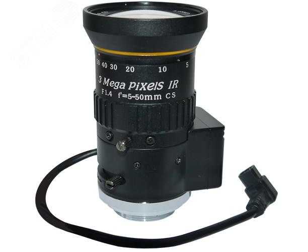 Изображение товара Объектив мегапиксельный CS f 5-50 мм для видеонаблюдения