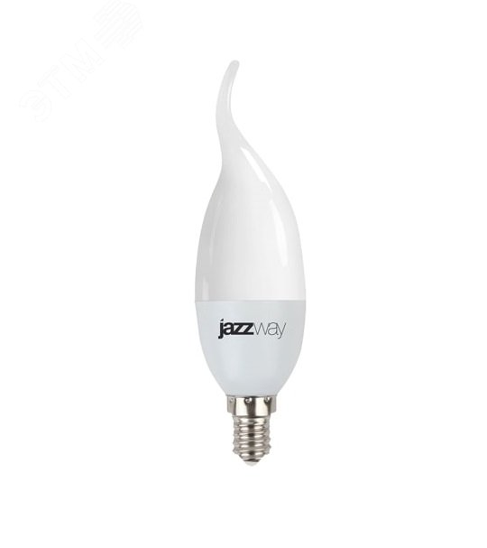 Лампа светодиодная LED 7Вт E14 530Лм 230V/50Hz теплый матовая свеча на ветру SP 1027894-2 JazzWay - превью