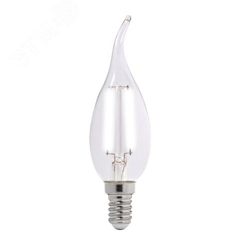 Лампа светодиодная LED 4Вт E14 360Лм 230В/50Гц теплыйпрозрачная свеча на ветру 1028013 JazzWay - превью 2