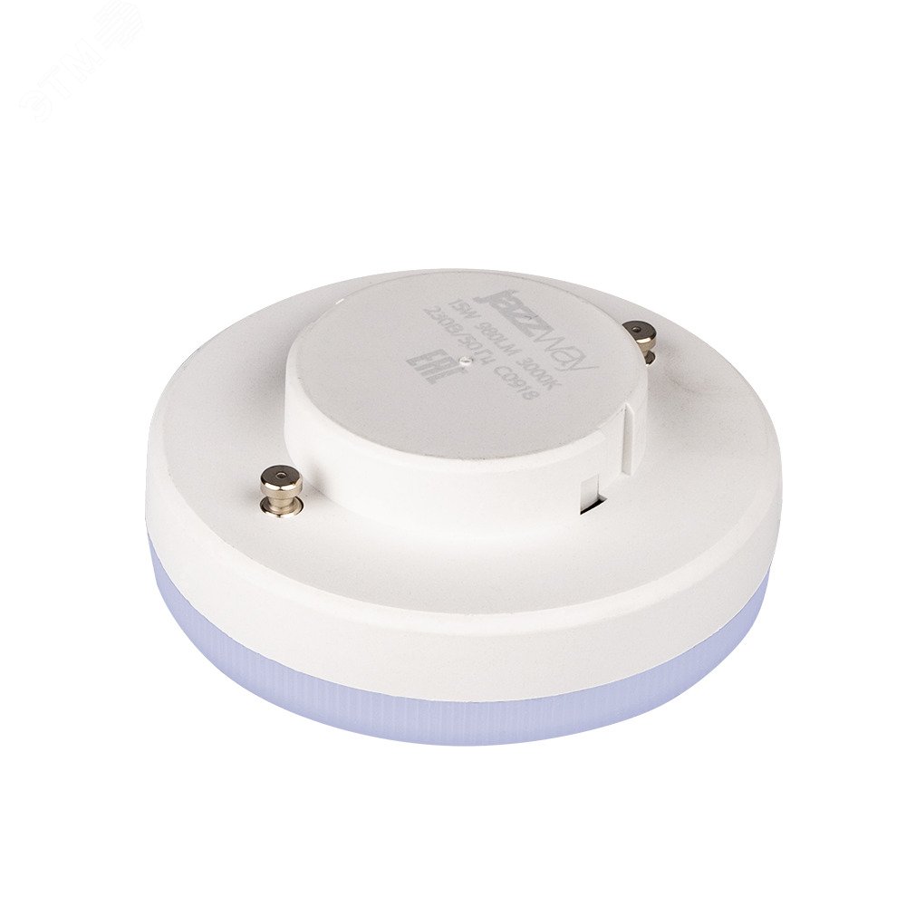 Лампа светодиодная LED 15Вт GX53 теплый белый матовая 2855435 JazzWay - превью 2