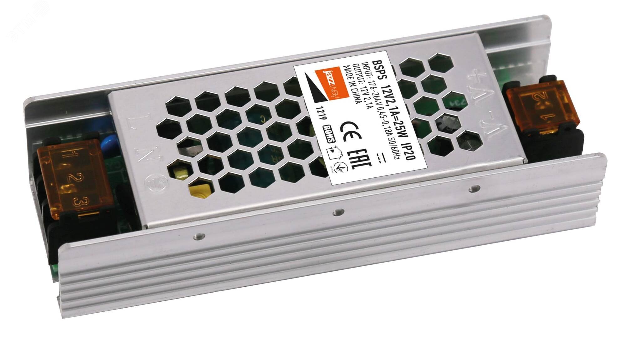 Изображение товара Блок питания LED 25Вт 12В IP20 для внутреннего и внешнего освещения