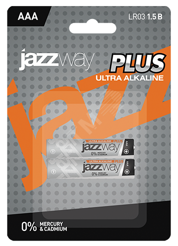 Элемент питания LR03 (AAA) алкалиновая JAZZway    Ultra PLUS BL-2 5008168 JazzWay