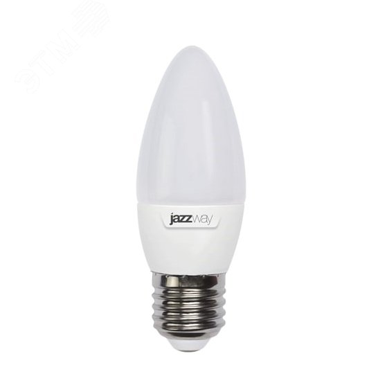 Лампа светодиодная LED 9Вт Е27 5000K матовая свеча 5001954A JazzWay - превью