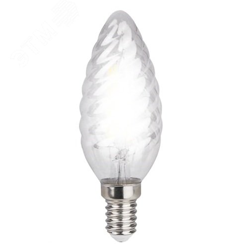 Лампа светодиодная LED 5Вт СТ37 E14 теплый прозрачная 5002142 JazzWay - превью 2