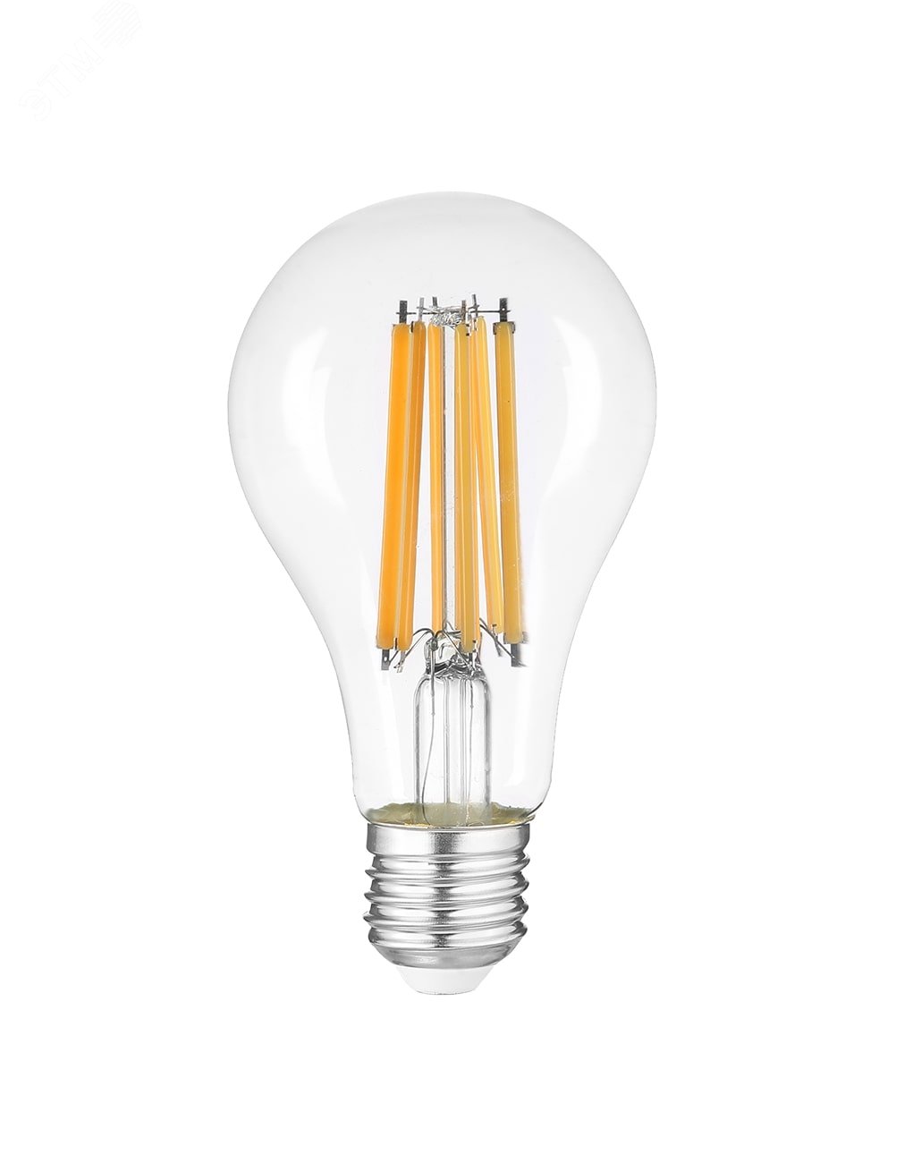 Лампа сетодиодная декоративная LED 15w E27 3000K груша прозрачная филамент 230/50 Jazzway 5021938 JazzWay - превью