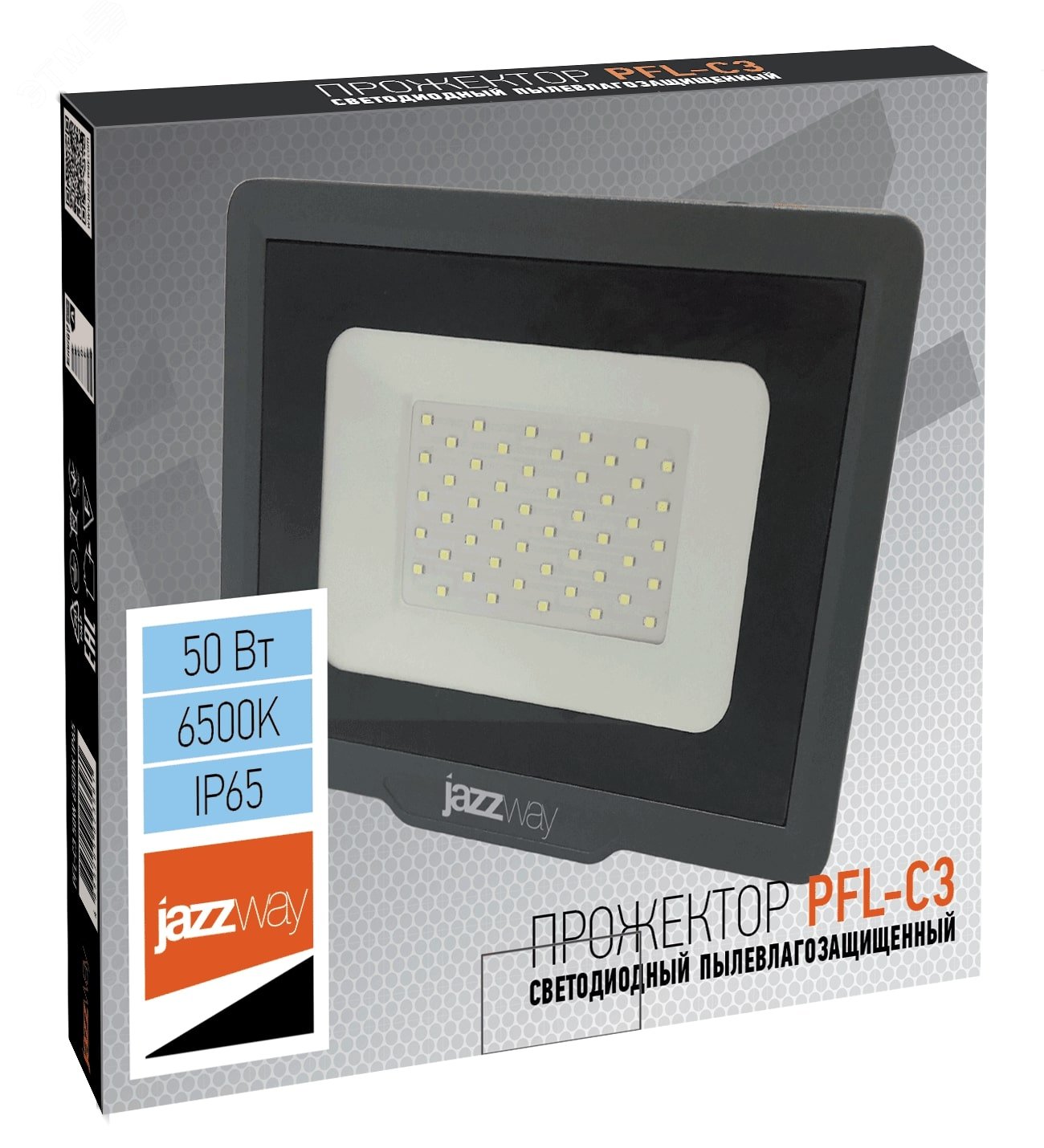 Прожектор светодиодный ДО-50Вт 6500К 4250Лм IP65 Jazzway 5023581A JazzWay - превью 2