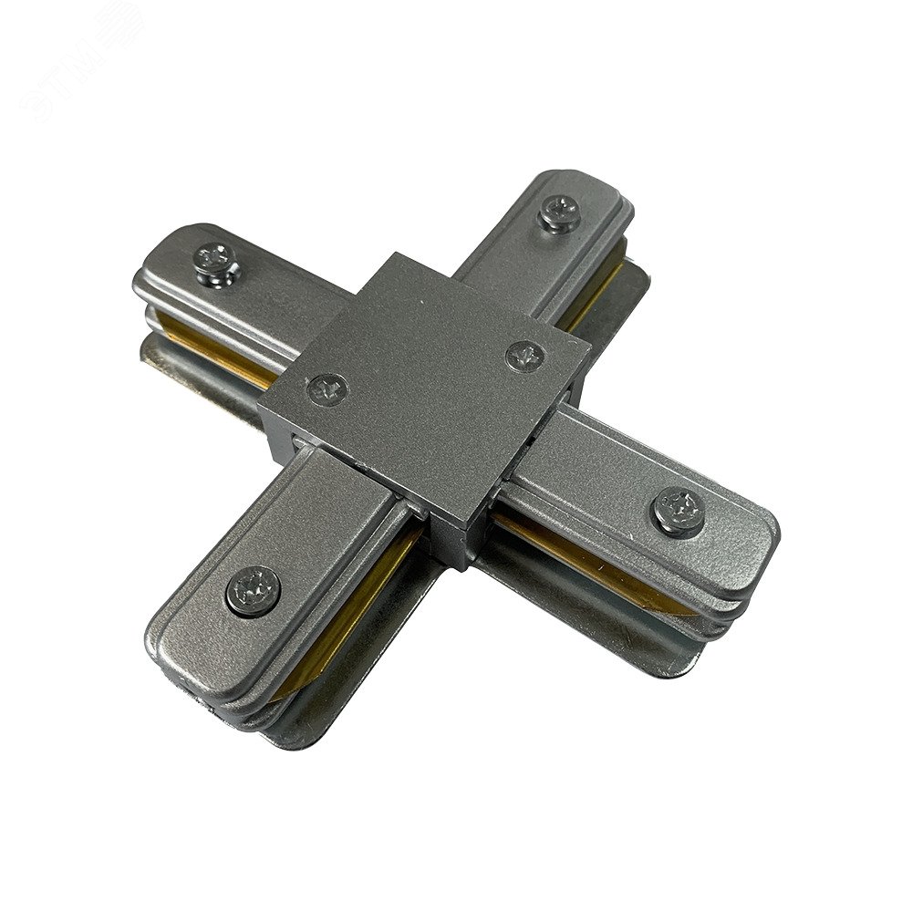 Коннектор для шинопровода серый X -обр. 5023901 JazzWay - превью