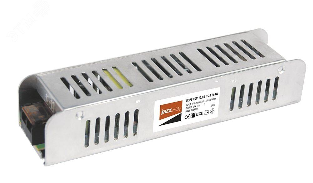 Изображение товара Драйвер светодиодный LED 24V 10A 240W IP20 JazzWay BSPS