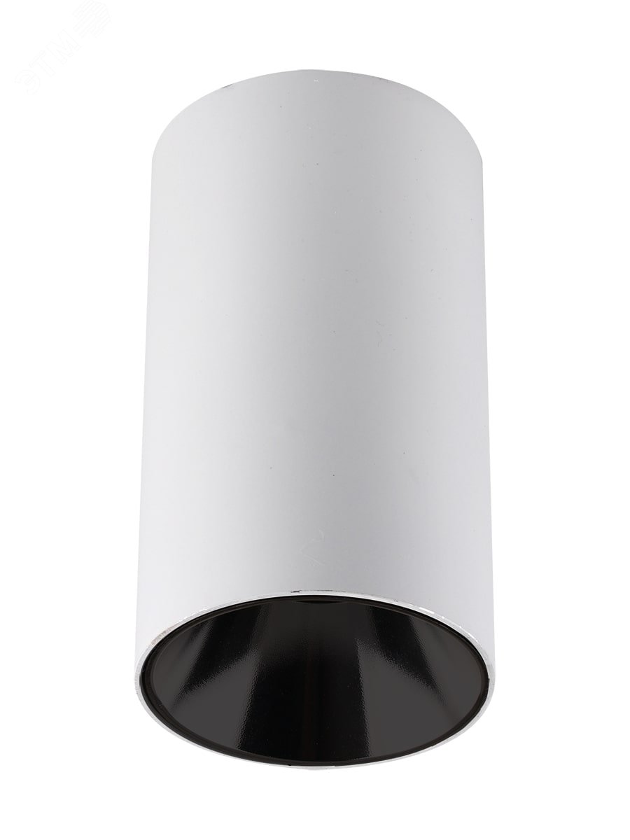 Светильник светодиодный ДПО GU10 без лампы круглый белый корпус черный рефлектор 5031340 JazzWay - превью