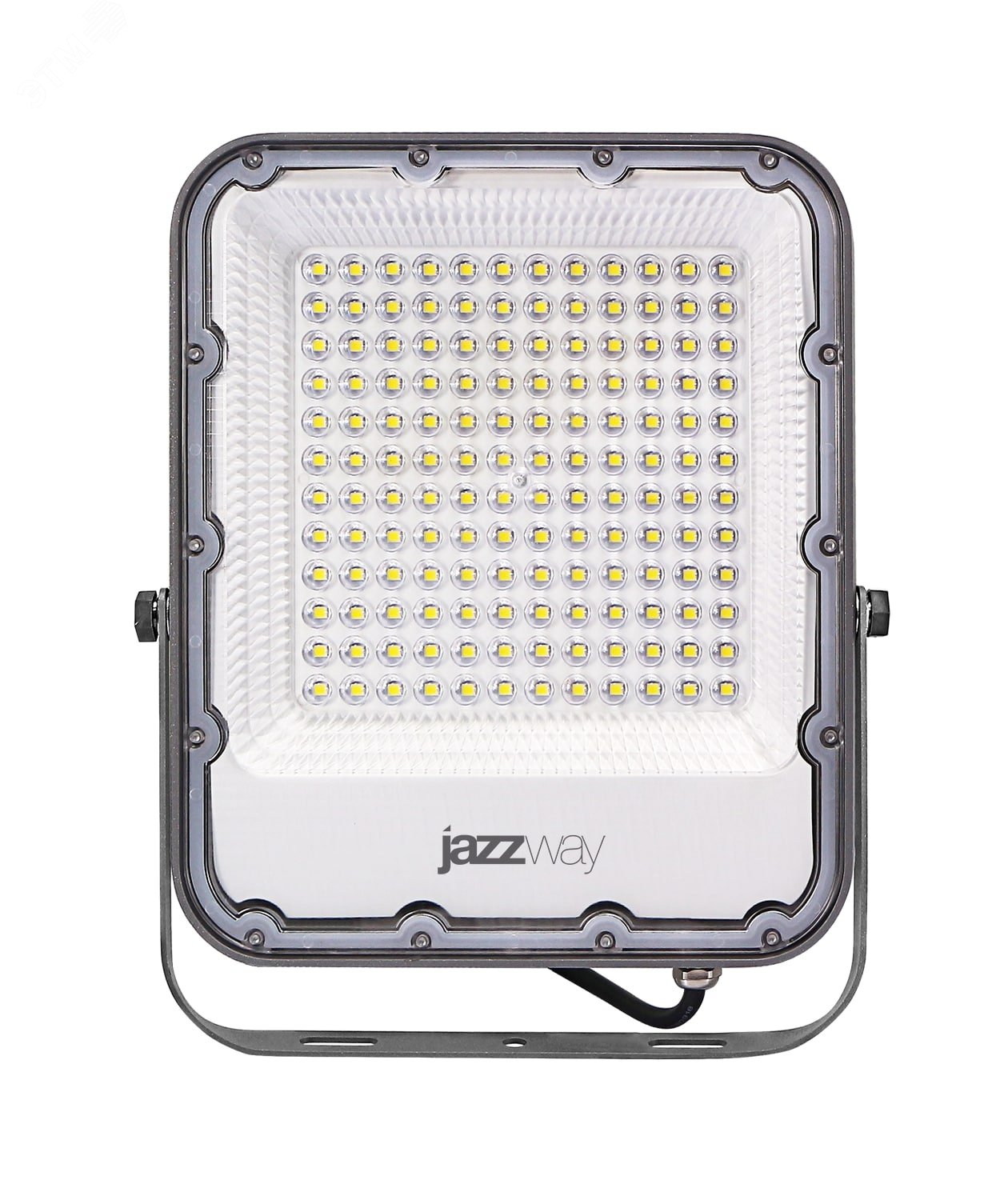 Прожектор светодиодный ДО-100 Вт 11000 Лм 6500К IP65 200-240 В LED угол светораспределения 80° -40... +50°С литой алюминий с антикоррозийным покрытиемлинзовый модуль Jazzway 5036437 JazzWay - превью 2
