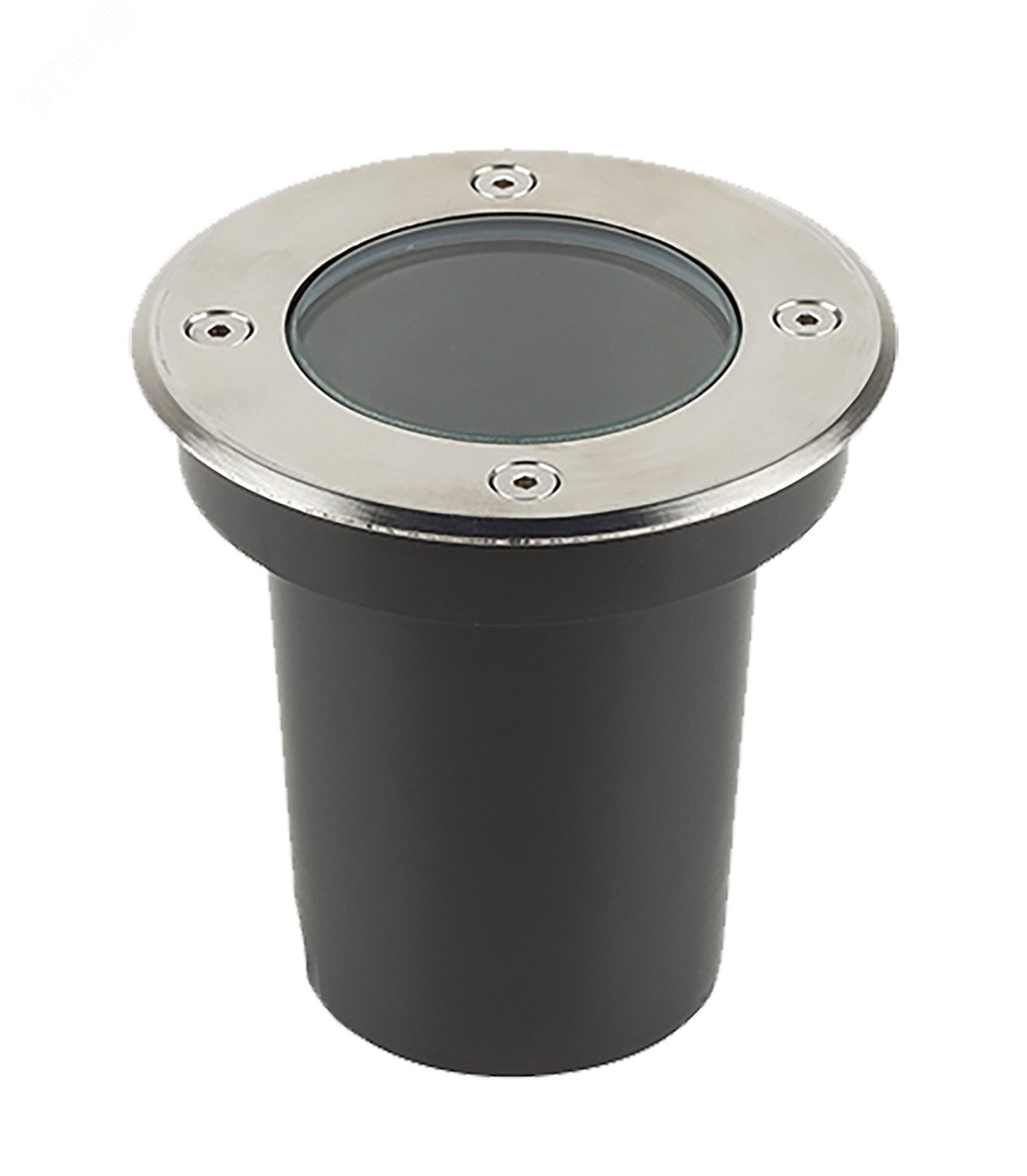 Изображение товара Светильник для ландшафтного освещения садово-парковый ДВУ GU10 без ламп в грунт корпус алюминий рамка нерж. сталь IP67 (шт)