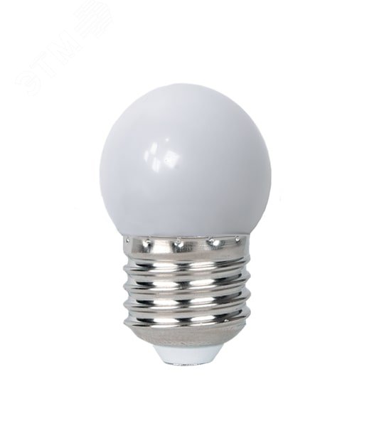 Лампа светодиодная LED 1Вт E27 3000K шар G45 для Белт лайт 230/50 -40...+50°C 5040649 JazzWay - превью
