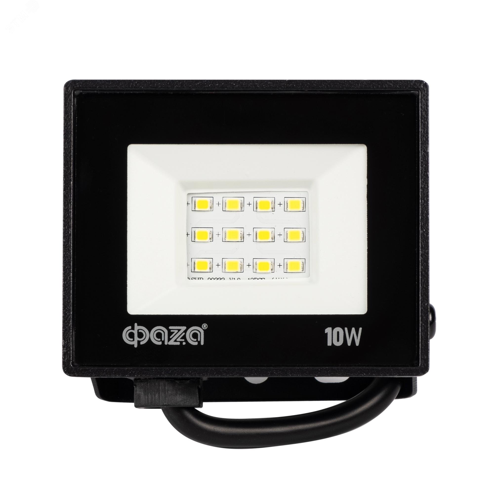 Изображение товара Прожектор светодиодный СДО-20 10Вт 6500К IP65 ФАЗА