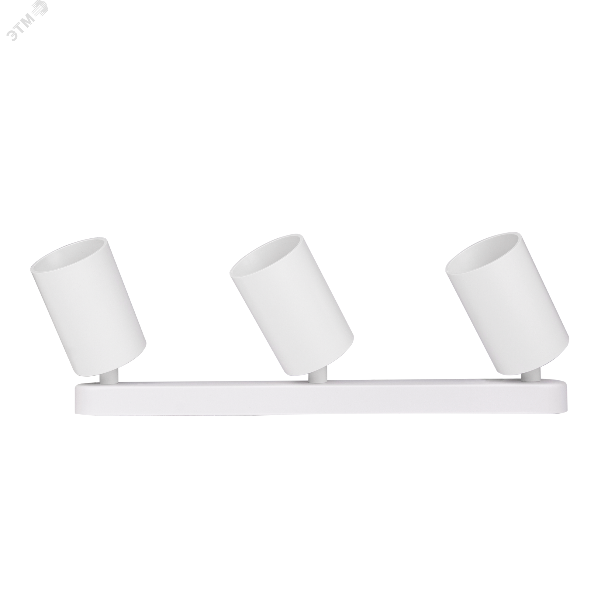 Изображение товара Светильник светодиодный ДПО 3xGU10 без ламп круглый белый корпус (шт)