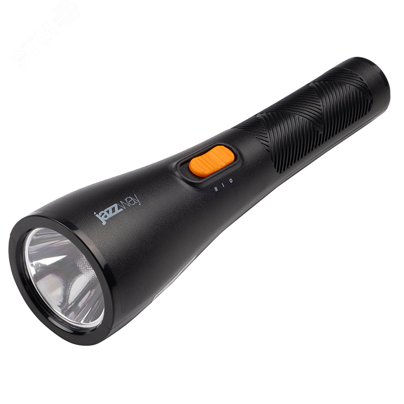 Изображение товара Ручной светодиодный фонарь JazzWay Accu2-L1W-bk 50 м, IP20 с аккумулятором USB Type-C