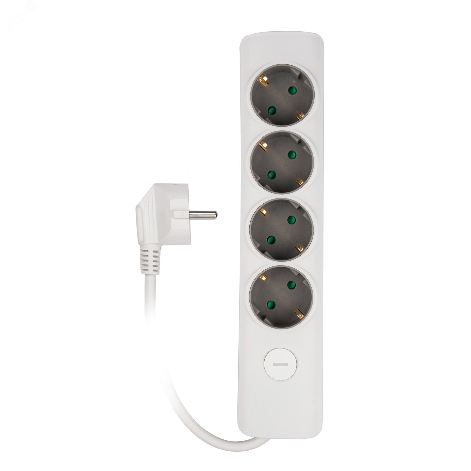 Изображение товара Удлинитель ET-04-500W 4 поста заземление выключатель 5 м