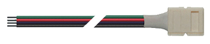 Коннектор для светодиодной ленты PLSC-10x4/15 (5050RGB) уп 10шт