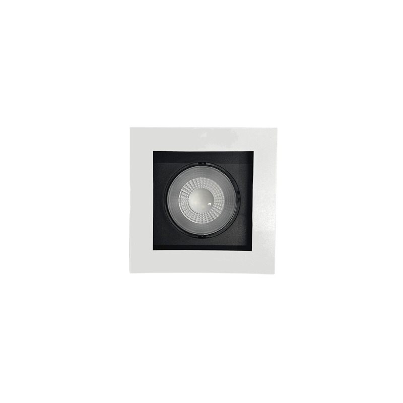 Светильник светодиодный ДВО-211 1x8W 4000K 55 град белый карданный IP40