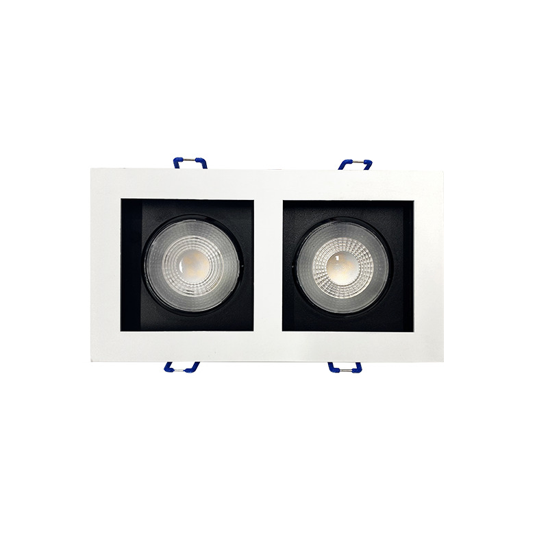 Светильник светодиодный ДВО-212 2x8W 4000K 55 град белый карданный IP40