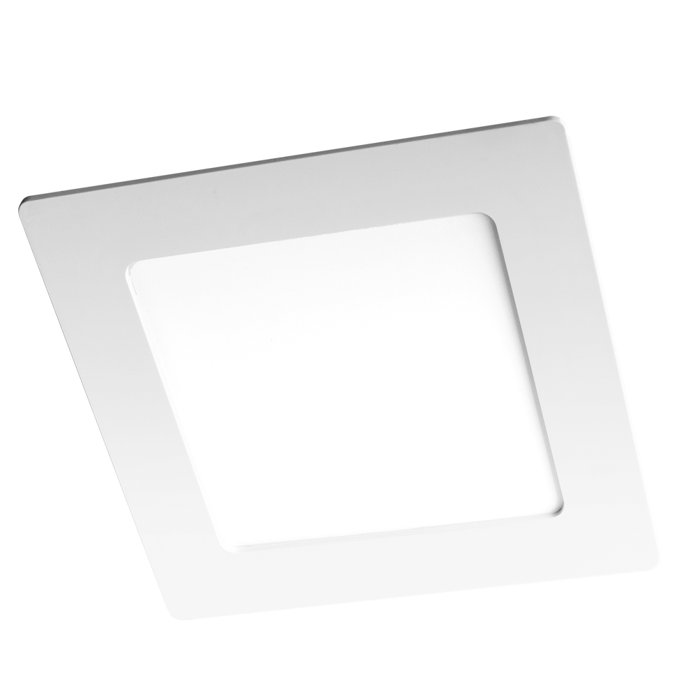 Светильник светодиодный ДВО-9w 4000K 600 Лм IP40 WH 145мм встраиваемый квадрат